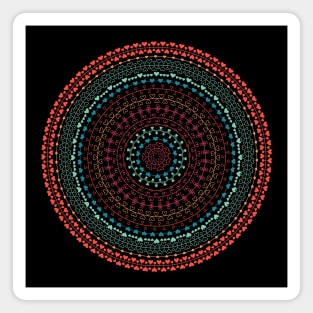 Love mandala circle Magnet